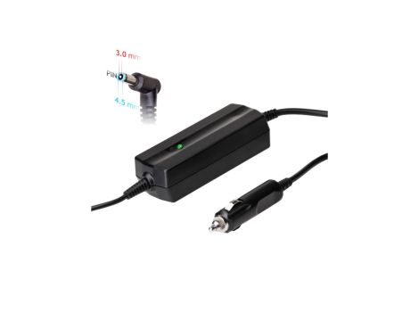 Zasilacz samochodowy do notebooka Akyga AK-ND-40 19.5V / 3.33A 65W 4.5 x 3.0 mm + pin HP 1.2m