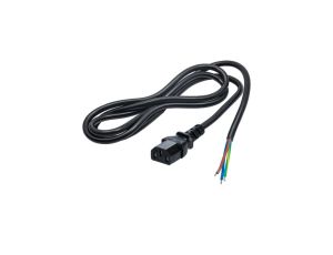 Kabel zasilający bez zakończenia Akyga AK-OT-02A CCA 3x0.5mm IEC C13 1.5 m