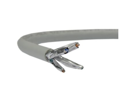 Kabel FTP kat.7A S/FTP 4x2x0,58 B2ca jasnoszary LSOH Alantec /500m/