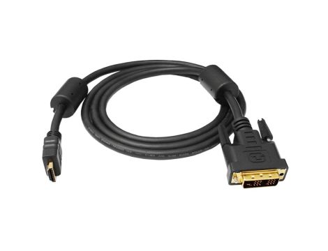 Kabel DVI-D Single Link / HDMI 1.4 FHD@60 (wtyk / wtyk) 2m