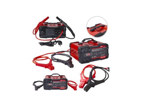 Prostownik automatyczny 6V / 12V 12A z mikroprocesorem z rozruchem 75A PROWERK