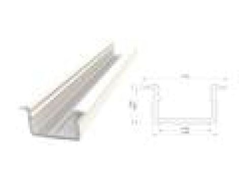 Wpuszczany profil LED biały lakier 9x16mm 1000mm AL12-GLG2-LW-1000 GLALU
