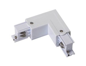 Łącznik szynoprzewodu IP20 3-fazowy biały TRACK L CONNECTOR L-R 4W WHITE GXTR029