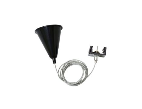 Zwieszak szynoprzewodu czarny TRACK ROPE 4W BLACK GXTR051