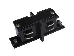 Łącznik szynoprzewodu IP20 3-fazowy czarny TRACK SHORT CONNECTOR 4W BLACK GXTR018