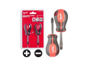 Zestaw wkrętaków krótkich PZ2x45 + SL6,5x45 MILWAUKEE