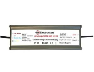 CV LED Power Supply 60W PF0.9 12V IP67 - 980060001200376 - Zasilacz LED stałonapięciowy