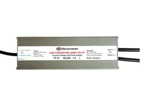 CV LED Power Supply 200W PF0.9 12V IP67 - 980200001200398 - Zasilacz LED stałonapięciowy