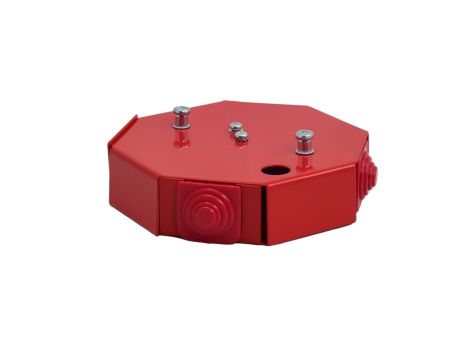 Puszka przeciwpożarowa PIP-1AN R3x2x4 ośmiokątna, E90, rozgałęźna, wymiary 115x28x123mm, czerwony 84621616