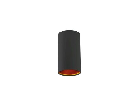 Oprawa downlight CHLOE GU10 70x128mm czarny / złoty