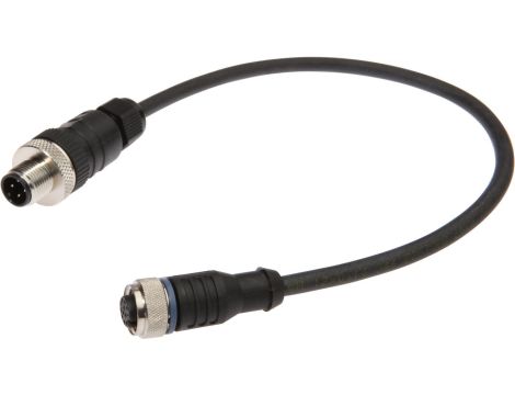 Kabel połączeniowy, 0,3 m, M12 żeński (gniazdo) 12-pinowy prosty, M12 męski (złącze) 4-pinowy prosty, VK03CF25