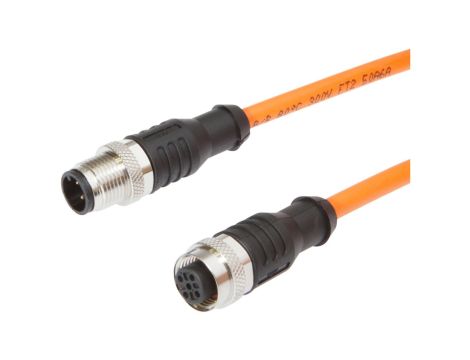 Kabel połączeniowy, 1,5 m, M12 żeński (gniazdo) 4-pinowy prosty, M12 męski (złącze) 4-pinowy prosty, VK15RF25