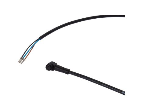 Kabel połączeniowy, 10m, żeńskie (gniazdo) 3pin kątowe, końcówka wolna, 3x0,34mm, VKA00011
