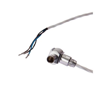 Kabel połączeniowy, 2m, żeński (gniazdo) 3pin kątowy, Końcówka wolna, 3-żyłowy, -40-180C, VK2000L1