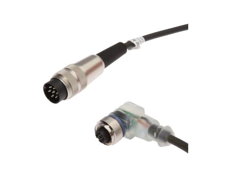 Kabel połączeniowy, 5m, M12 żeński (gniazdo) 3pin Kątowy, Binder męski (złącze) 7pin, VK50A697