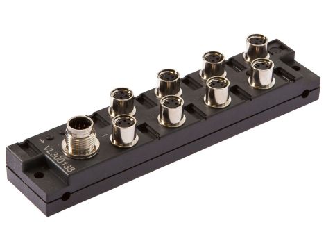 Moduł logiczny, 26x136x30mm, OR, 2x4, 10-30V DC, strona czujnika M8 żeński (gniazdo) 3pin, VL300138