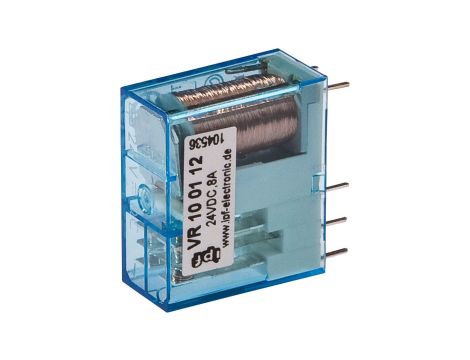 Przekaźnik kołyskowy, 79x75x15mm, 2 zestyki przełączne, 8A, 24V DC, -40-70C, VR100112