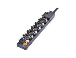 Rozdzielacz, 26x191x30mm, 10-30V DC, 12x M8 3pin, Rozdzielacz stałokablowy / podłączona linia magistralna, VK001034