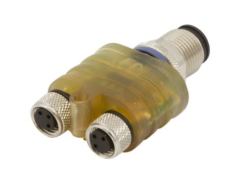 Moduł logiczny, 20x41x41mm, OR, 2-krotny, 10-30V DC, strona czujnika M8 żeński (gniazdo) 3pin, VL160122