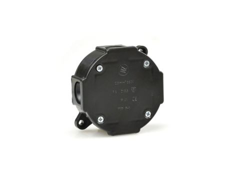 Puszka n/t 79x79x37mm czarna IP41 D13,5 /10