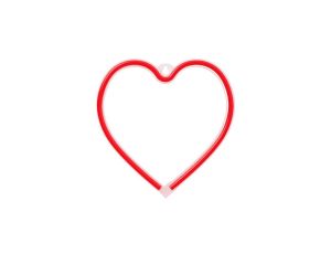 Neon LED SERCE czerwone Bat + USB Forever FLNEO7 Light