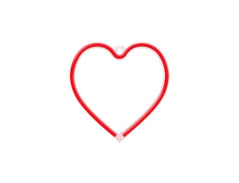 Neon LED SERCE czerwone Bat + USB Forever FLNEO7 Light