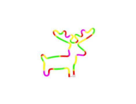 Neon LED ŁOŚ multikolor Bat + USB FLNE12 Forever Light