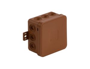 Puszka n/t instalacyjna 85x85x41 brąz IP54 ViPlast 036-02