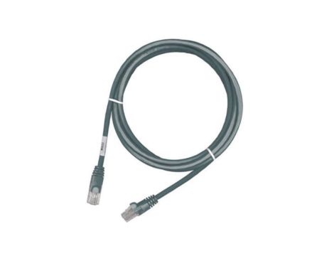 Kabel krosowy RJ45, 568B, U/UTP, linka, PowerCat 6, LS0H 0.5m, Szary PCD-02000-0E