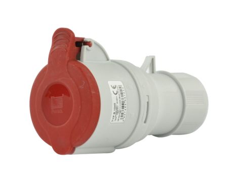 Gniazdo przenośne 5P 16A 400V czerowne IP44 ISN 1653