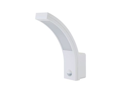 Kinkiet LED 15W 1050lm 4000K/neutralna IP54 z czujnikiem PIR zewnętrzny wodoodporny poliwęglan FALCO W 15W PIR NW GXPS119