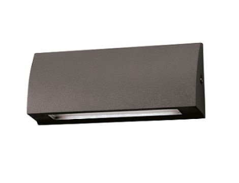 Kinkiet LED 3,5W 100lm 4000K/neutralna IP54 zewnętrzny wodoodporny aluminium/szkło STEP 3.5W Anthracite NW GXPS074