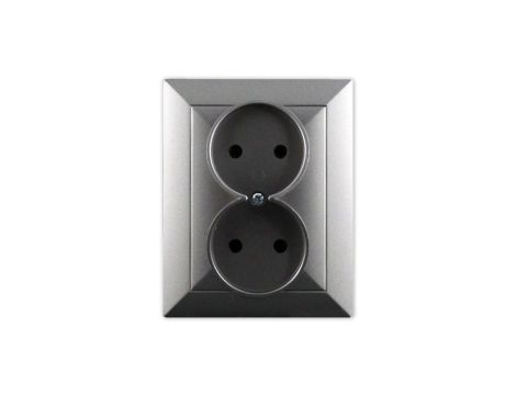 OPAL Gniazdo podwójne grafitowe GPt-5 Op GR