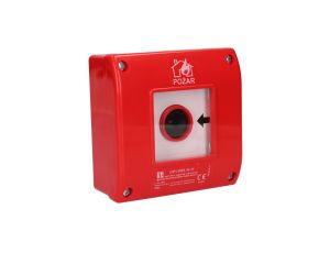 Przycisk przeciwpożarowy natynkowy ROP IP65 OP1-W01-A-11