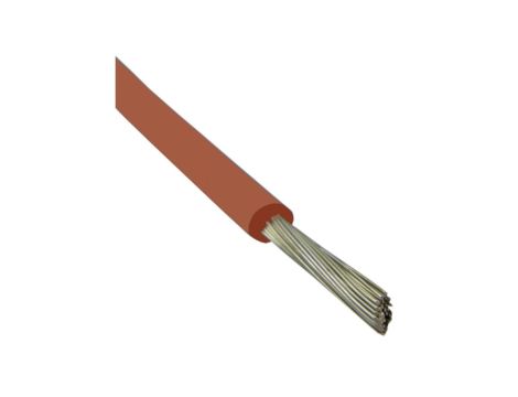 Kabel silikonowy SIF 180C 300/500V 2,5 ciepłoodporny LSOH ceglasty linka TKD /100m/