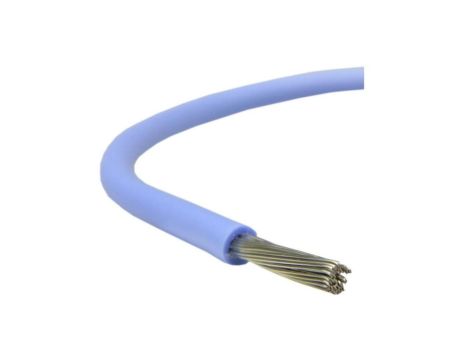 Kabel silikonowy SIF 180C 300/500V 1 ciepłoodporny LSOH niebieski linka BSG /100m/
