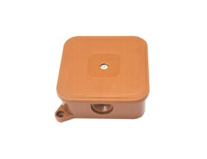 Puszka n/t instalacyjna 85x85x35 pusta brąz 400V IP44 ViPlast 027-02