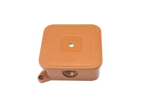 Puszka n/t instalacyjna 85x85x35 pusta brąz 400V IP44 ViPlast 027-02