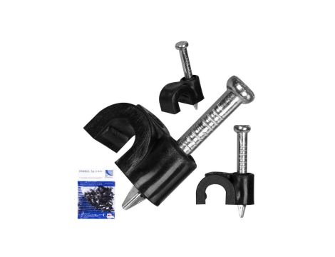 Uchwyt KLIP 4 czarny 100szt