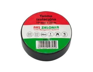 Taśma izolacyjna 19mm/20m czarna AKS