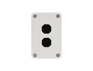 Kaseta sterownicza pusta obudowa z miejscem na 2 przyciski biała