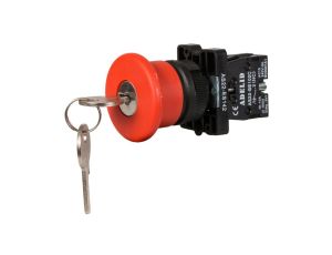 Przycisk sterowniczy bezpieczeństwa grzybek z kluczkiem GB2-ES142