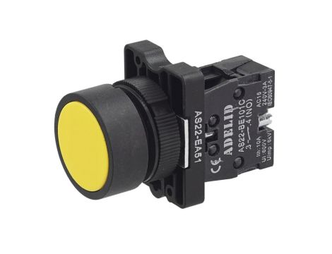 Przycisk sterowniczy żółty XB2 AS22-EA51
