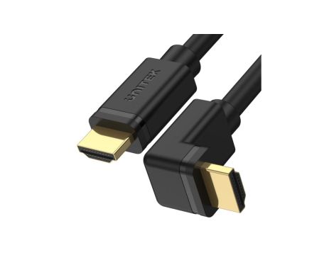 UNITEK Kabel HDMI 2.0 4K Premium High Speed Ultra HD 4K@60 kątowy 90 stopni 3m