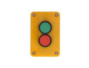 Kaseta sterownicza z dwoma przyciskami START STOP żółta