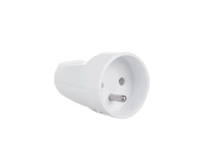 Gniazdo proste 230V na kabel z uziemieniem Maclean, typ E (francuski), 16A, 250V białe, MCE331