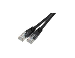 Patchcord UTP kat.6 kabel sieciowy LAN 2x RJ45 linka czarny 10m