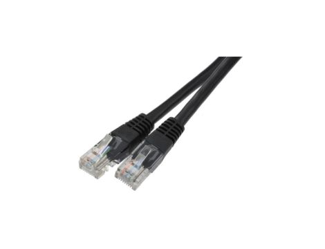 Patchcord UTP kat.6 kabel sieciowy LAN 2x RJ45 linka czarny 7m