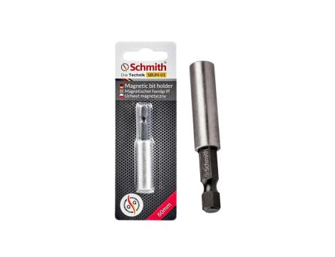 Uchwyt do bitów magnetyczny HEX 1/4 60mm Schmith