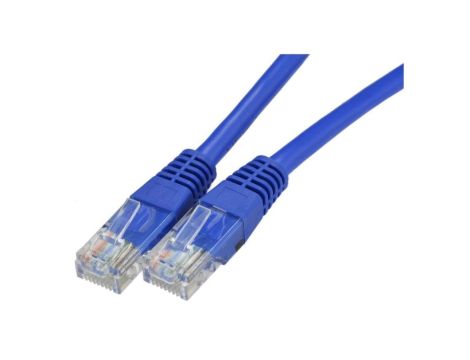 Patchcord UTP kat.6 kabel sieciowy LAN 2x RJ45 linka niebieski 7m